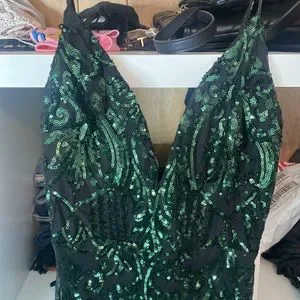 chinese dress ladies Square Neck Sleeveless Sequin Mermaid Dresses Purple / S